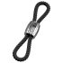 Rebel Heavy Rope - Justerbar penis- og kuglering (sort)