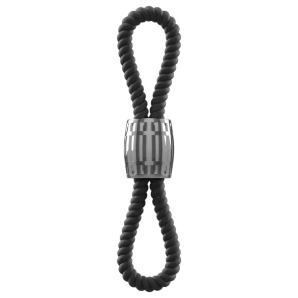 Rebel Cock Strap - justerbar dobbelt penisslynge i silikone (87 g)