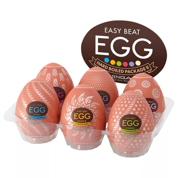 TENGA - æg onanator sæt - ekstra stærk - 6 stk