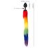 You2Toys - Silikone Anal Plug med Hale (Regnbue)