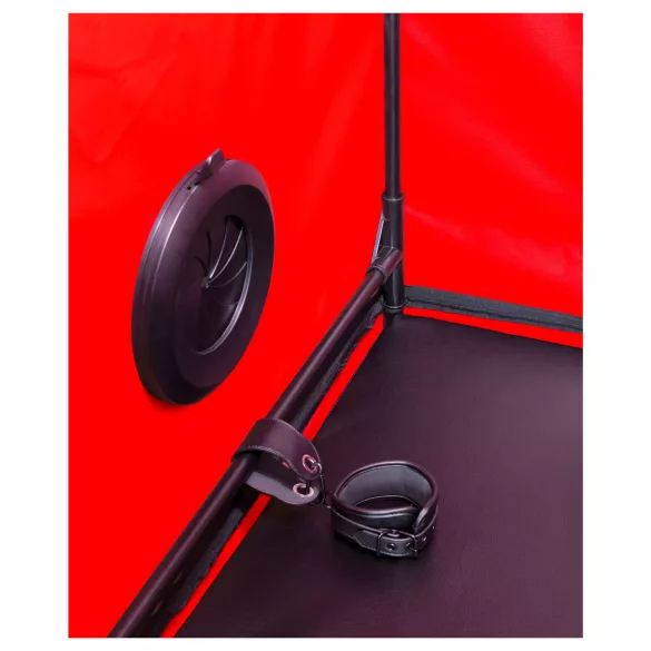 Secretdome - BDSM sexkabine med åbninger (sort)