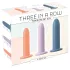 You2Toys - Three in a Row - dildo træningssæt - 3 stk (farvet)