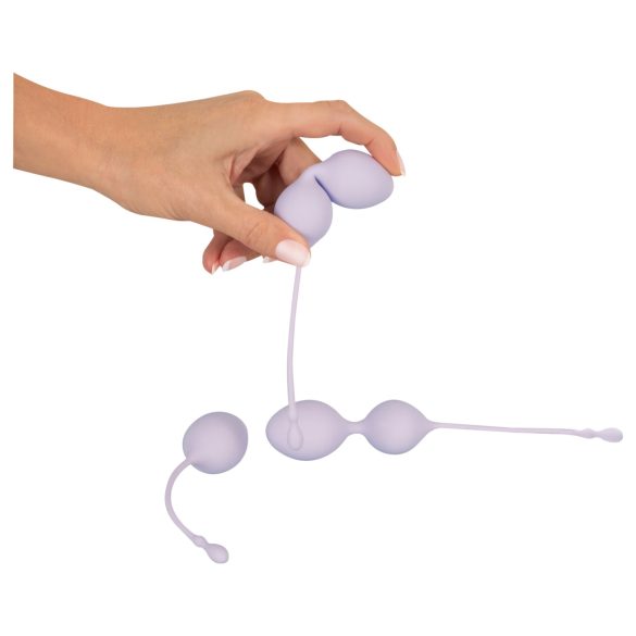 Beau Coeur Elorin - bækkenbundskugler sæt - 3 dele - lilla