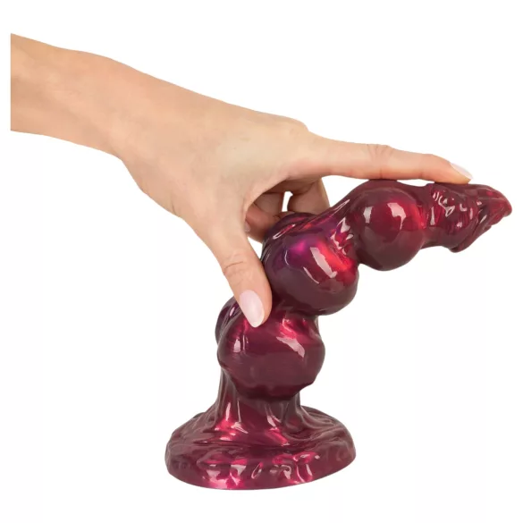 Beasty Cocks - Werewolf Willie dildo med sugekop - bordeaux (21 cm)