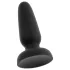 Black Velvets - silikone anal plug med sugekop (sort) - S