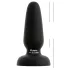 Black Velvets - silikone anal plug med sugekop (sort) - S