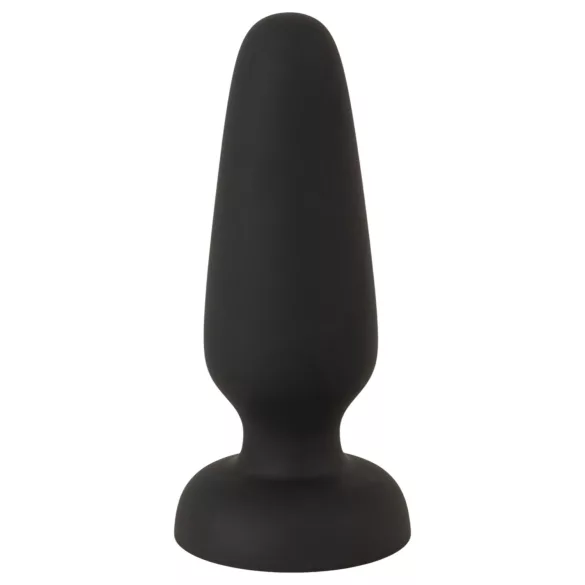 Black Velvets - silikone anal plug med sugekop (sort) - S