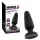 Black Velvets - silikone anal plug med sugekop (sort) - L