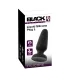 Black Velvets - silikone anal plug med sugekop (sort) - L
