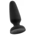 Black Velvets - silikone anal plug med sugekop (sort) - L