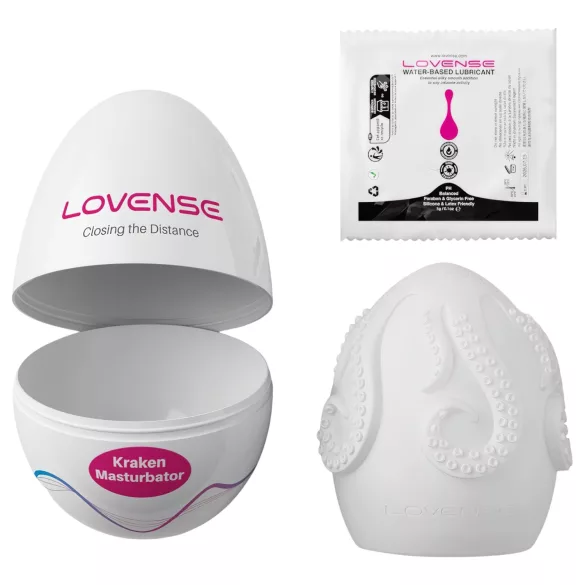 LOVENSE Kraken - onanæg / masturbationsæg - 1 stk (hvid)