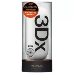 TENGA 3Dx Zen - 3D‑mønstret masturbator (hvid)