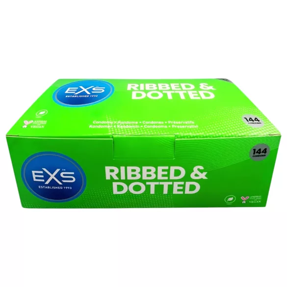 EXS Ribbed, Dotted and Flared - nopret kondom (144 stk)