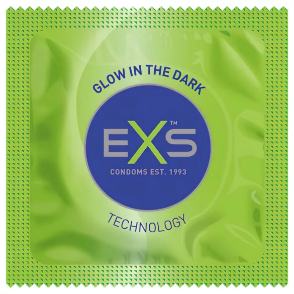 EXS Glow - selvlysende latexkondomer (100 stk)