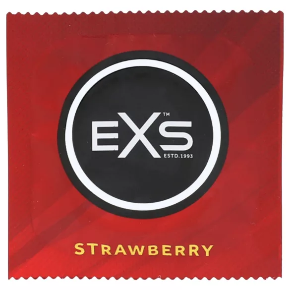 EXS Strawberry - jordbærsmagede kondomer (100 stk)