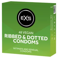EXS Ribbed & Dotted - rillet og prikket kondom (48 stk.)