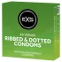 EXS Ribbed & Dotted - rillet og prikket kondom (48 stk.)
