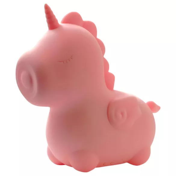 Unihorn Heart Throb - klitorisvibrator med unicorn design - genopladelig - pink