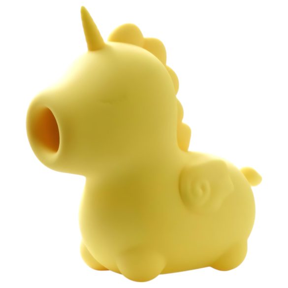 Unihorn Bean Blossom - genopladelig unicorn klitorisvibrator (gul)