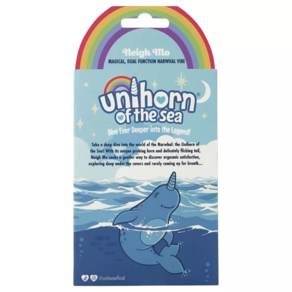 Unihorn Of The Sea - klitorisvibrator med genopladeligt batteri - blå