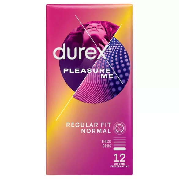 Durex Pleasure Me - kondomer - rillet og nopret - 12 stk