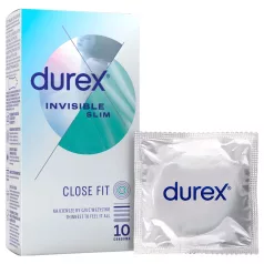 Durex Invisible Slim - tynd kondom - 10 stk