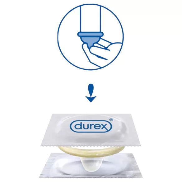 Durex Invisible Slim - tynd kondom - 10 stk