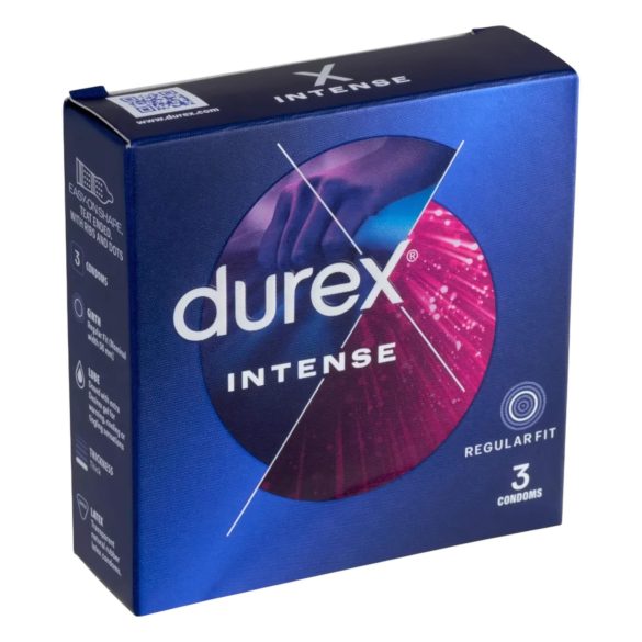 Durex Intense - Rillet og Prikket Kondom (3 stk)
