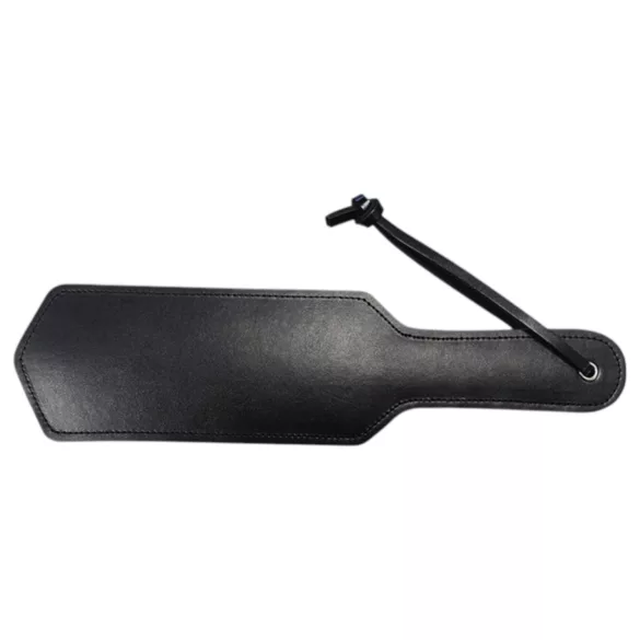 Rouge - spanking paddle i ægte læder med nitter - sort