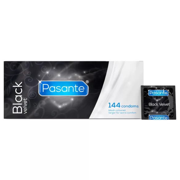 Pasante - latex kondom - sort - 144 stk