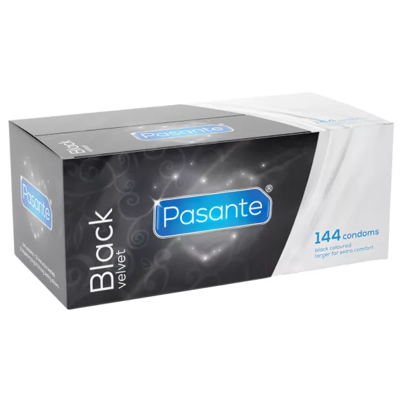 Pasante - latex kondom - sort - 144 stk