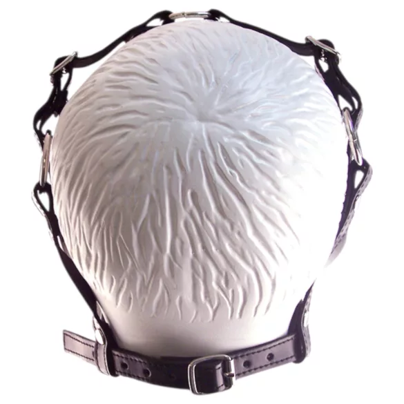 Rouge - maske med gag - ægte læder - sort