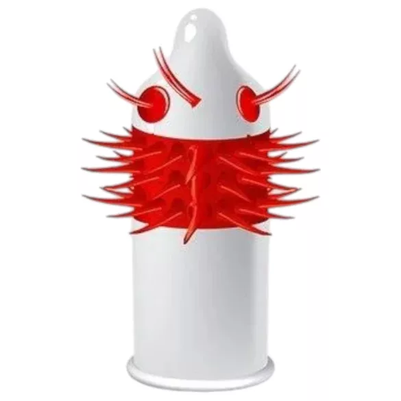 Egzo Ugly Coyote - kondom med lange pigge - 1 stk