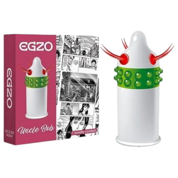Egzo Uncle Bob – pigget og tentaklet kondom (1 stk)