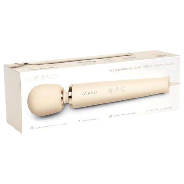 le Wand - eksklusiv massagevibrator med ledning (beige)