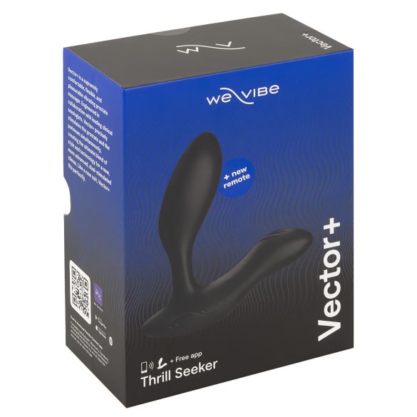 We-Vibe Vector+ - genopladelig, smart analvibrator (sort)
