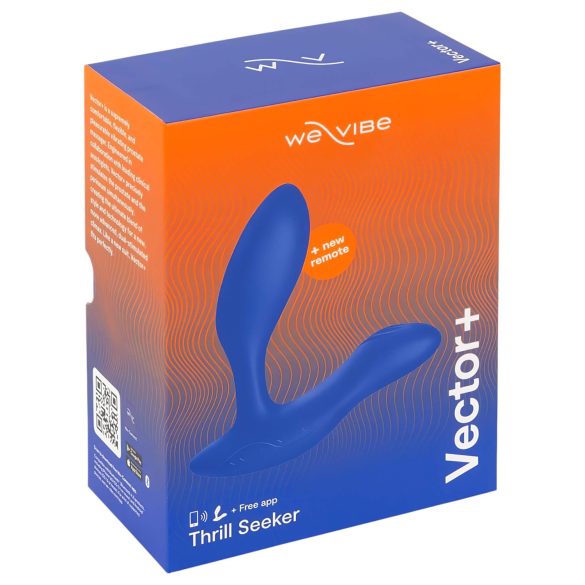 We-Vibe Vector+ - genopladelig smart anal vibrator (blå)
