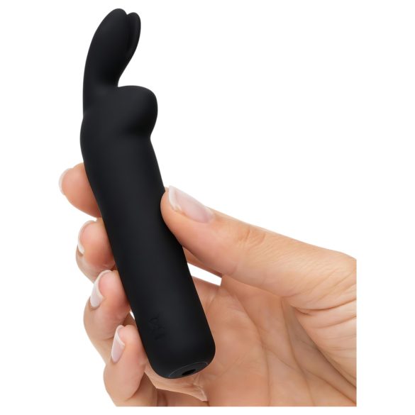 Happyrabbit - bullet vibrator - genopladelig, kaninører - sort