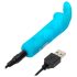 Happyrabbit Bullet - genopladelig kanin-stavvibrator (blå)