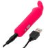 Happyrabbit Bullet - opladelig kanin-stavvibrator (pink)