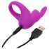 Happyrabbit Glide - genopladelig vibrerende penisring (lilla)