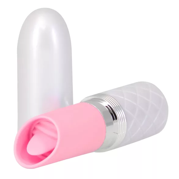 Pillow Talk Lusty - rystevibrator med tungespids - genopladelig - pink