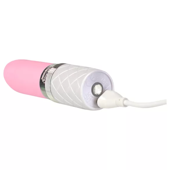 Pillow Talk Lusty - rystevibrator med tungespids - genopladelig - pink