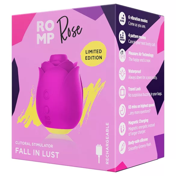 ROMP Rose - lufttryksvibrator - klitoris stimulator - pink