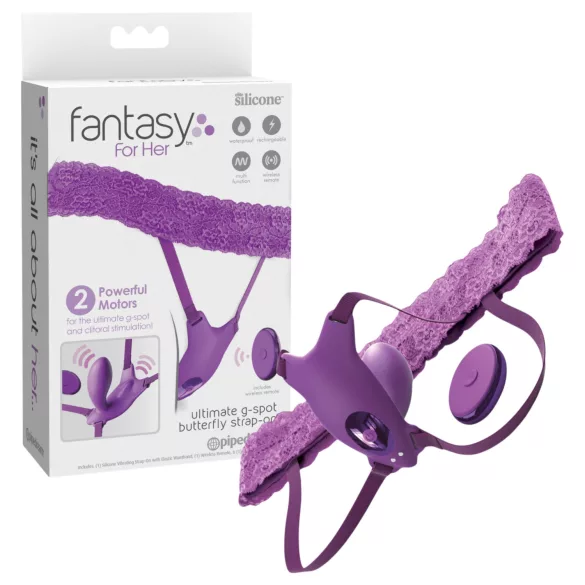 Pipedream Fantasy For Her - bærbar, indbygget G-punkt vibrator (lilla)