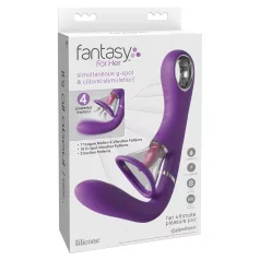   Fantasy For Her - G-punkt og klitoris vibrator med 4 motorer - lilla