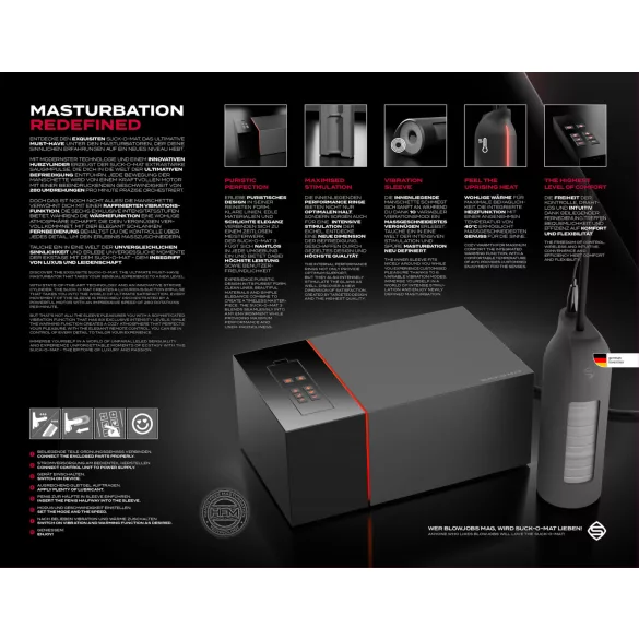 Suck-O-Mat 3.0 - elektrisk penispumpe masturbator