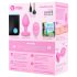 b-vibe hjerte - opladelig anal vibrator m/fjernbetjening (pink)