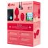 b-vibe hjerte - genoplad. anal vibrator m. fjernbetjening (rød)