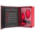 b-vibe hjerte - genoplad. anal vibrator m. fjernbetjening (rød)